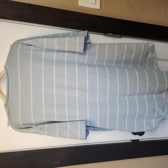 BYLT Menswear Light Blue Striped Drop Cut- Size XXL - Picture 3 of 7